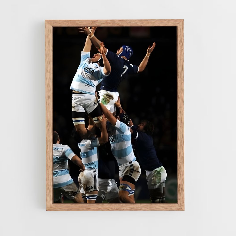 Poster La Percée Argentée – affiche Rugby (vue 4)
